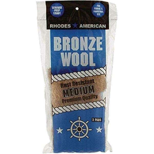 Rhoadesamerican 123101 Medium Bronze Wool, 3PK 33873123019